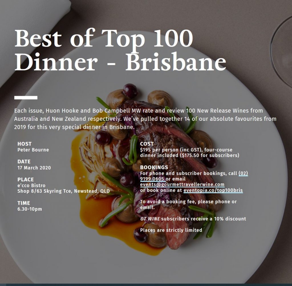 Best-of-Top-100-Dinner-Brisbane – Peter Bourne – The Wine Man